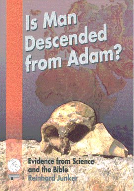 Book cover: Is man descended from Adam?